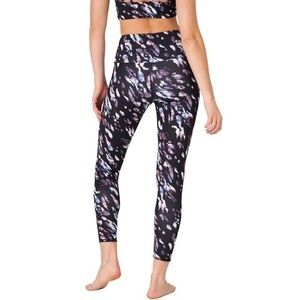 Onzie HIGH RISE 7/8 Midi Yoga Leggings Jungle Hues Tie Dye Animal Print sz Large